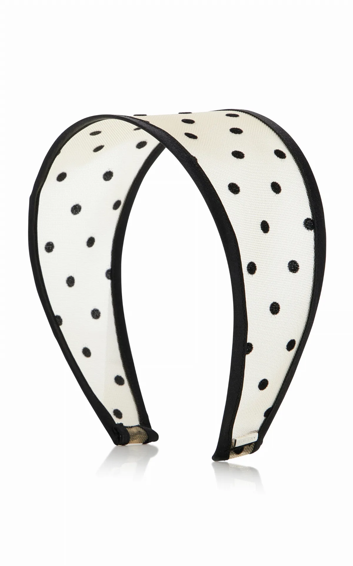 GIselle Polka-Dot Mesh Wide Headband