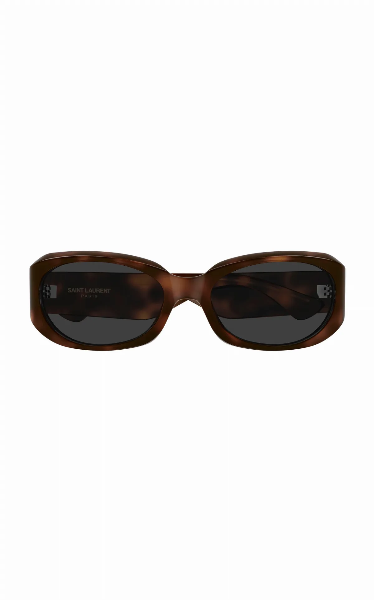 Oval-Frame Acetate Sunglasses by Saint Laurent