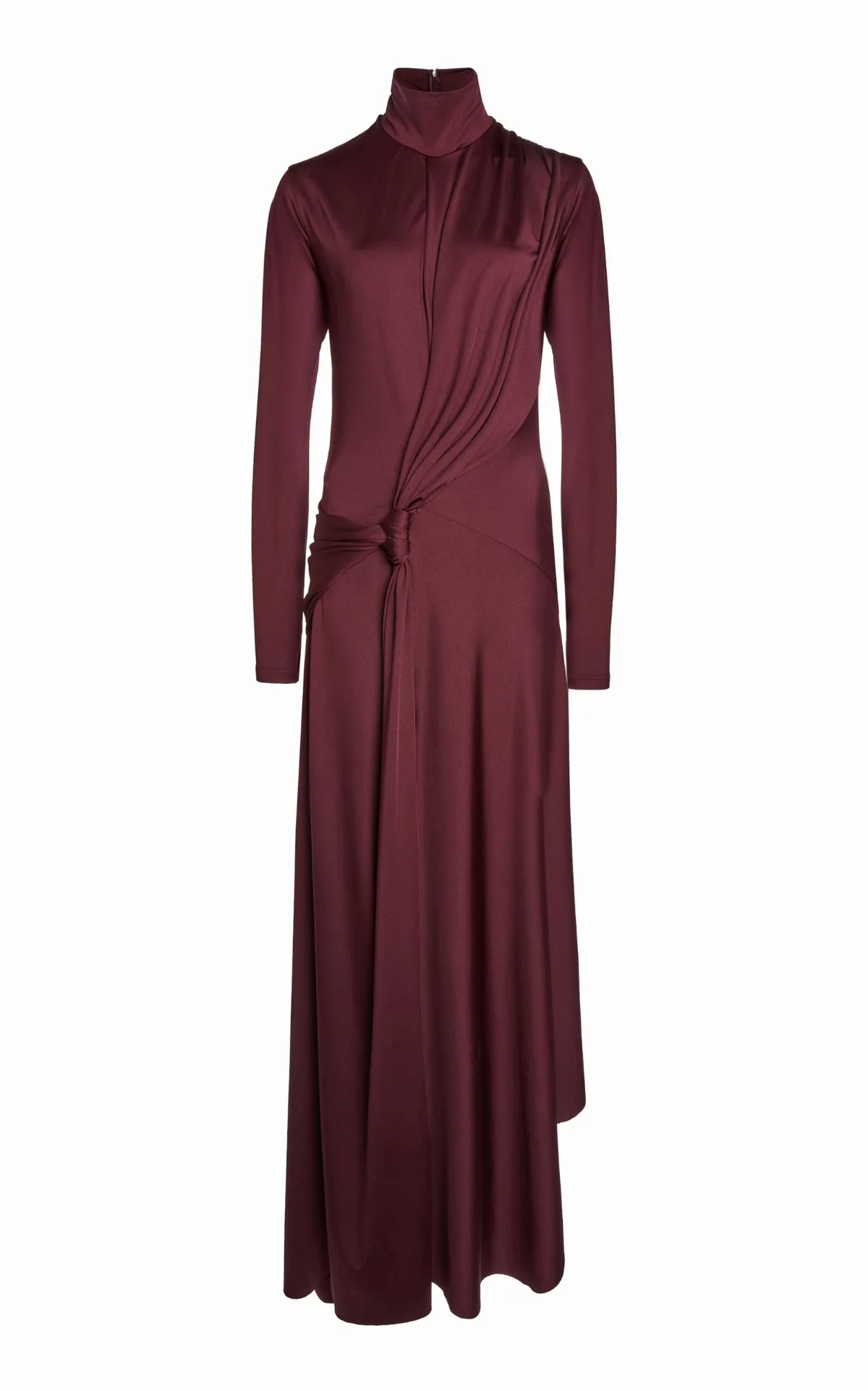 Twist-Detailed Jersey Maxi Dress