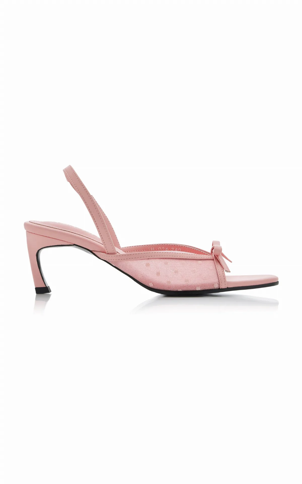 Exclusive Riviera Nabi Polka-Dot Mesh Slingback Sandals