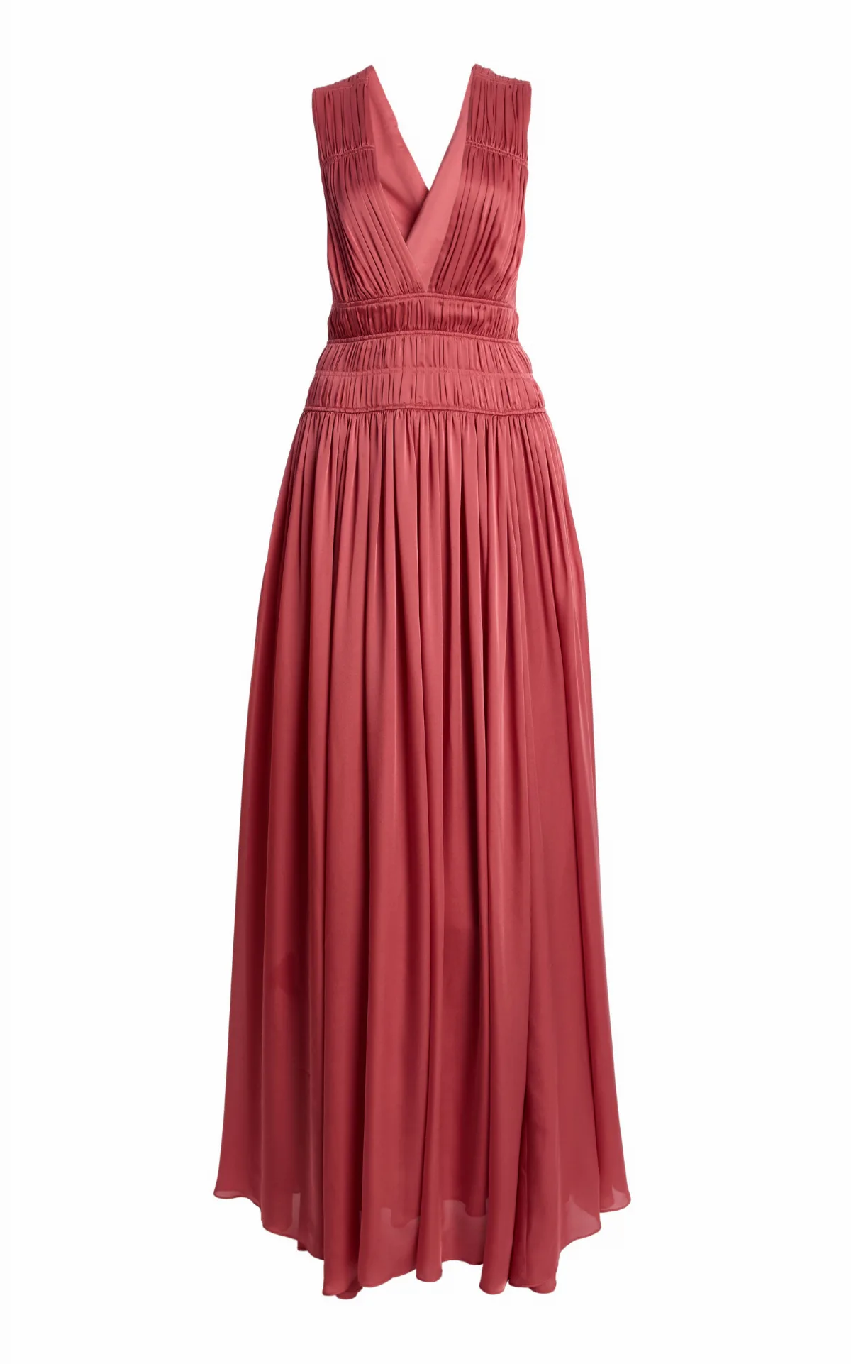 Boheme Pleated Silk Gown