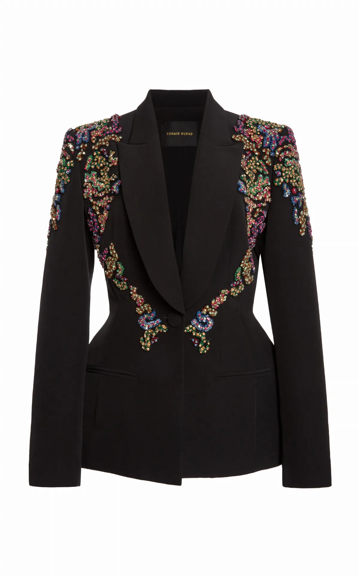 Beaded Cady Coat by Zuhair Murad
