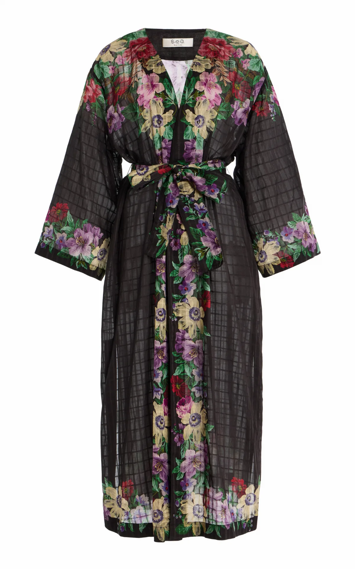 Viktoria Cotton-Blend Floral Robe