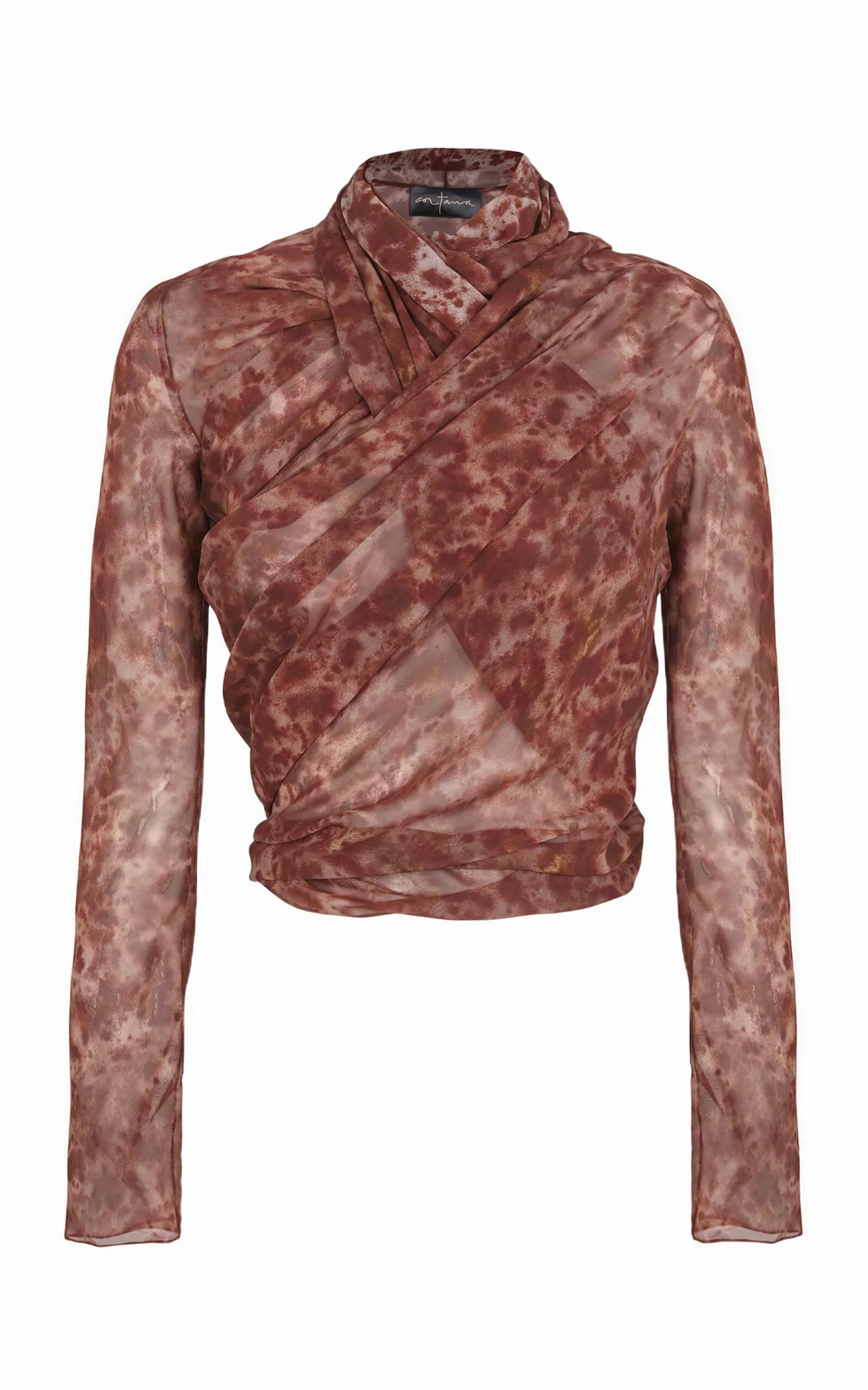 Meena Flowy Silk Wrap Jacket by Cortana