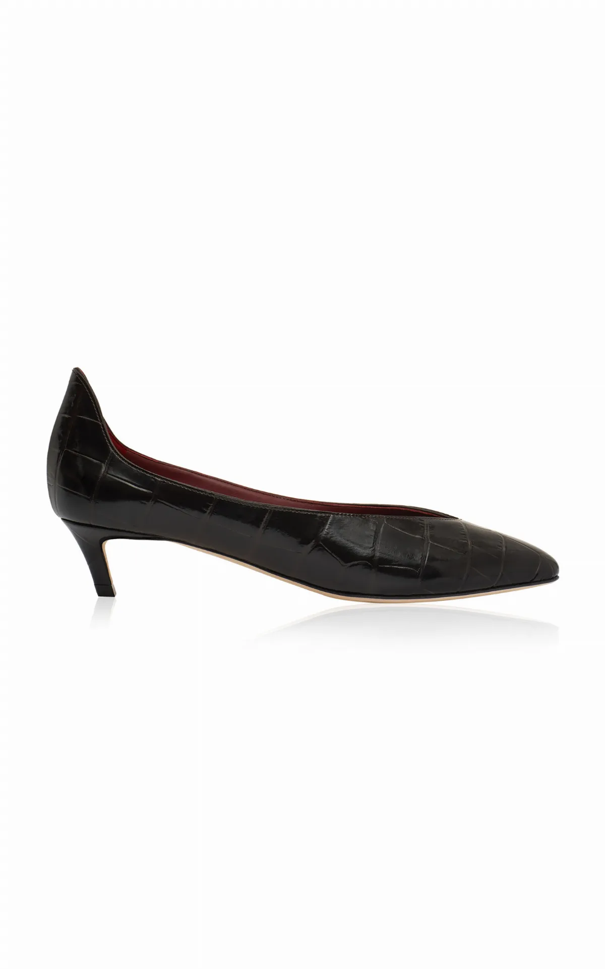 Croco Kitten Heels