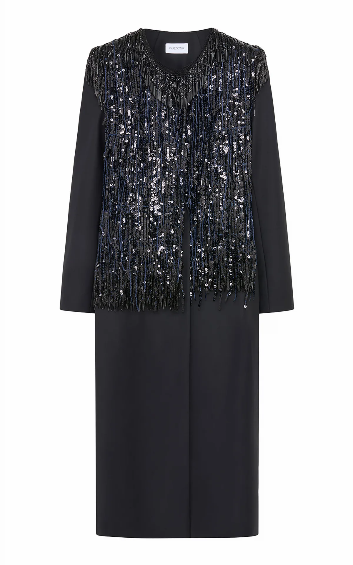Sabina Embellished Wool-Blend Coat
