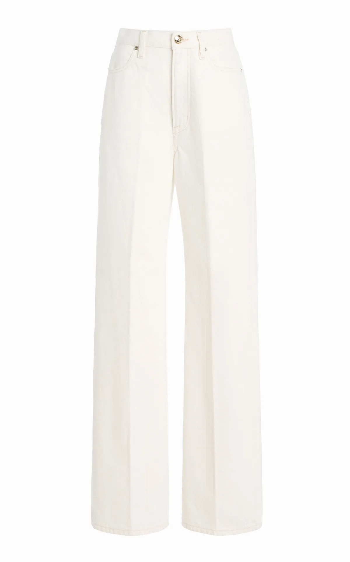 The Quinn Selvedge High-Rise Straight-Leg Jeans