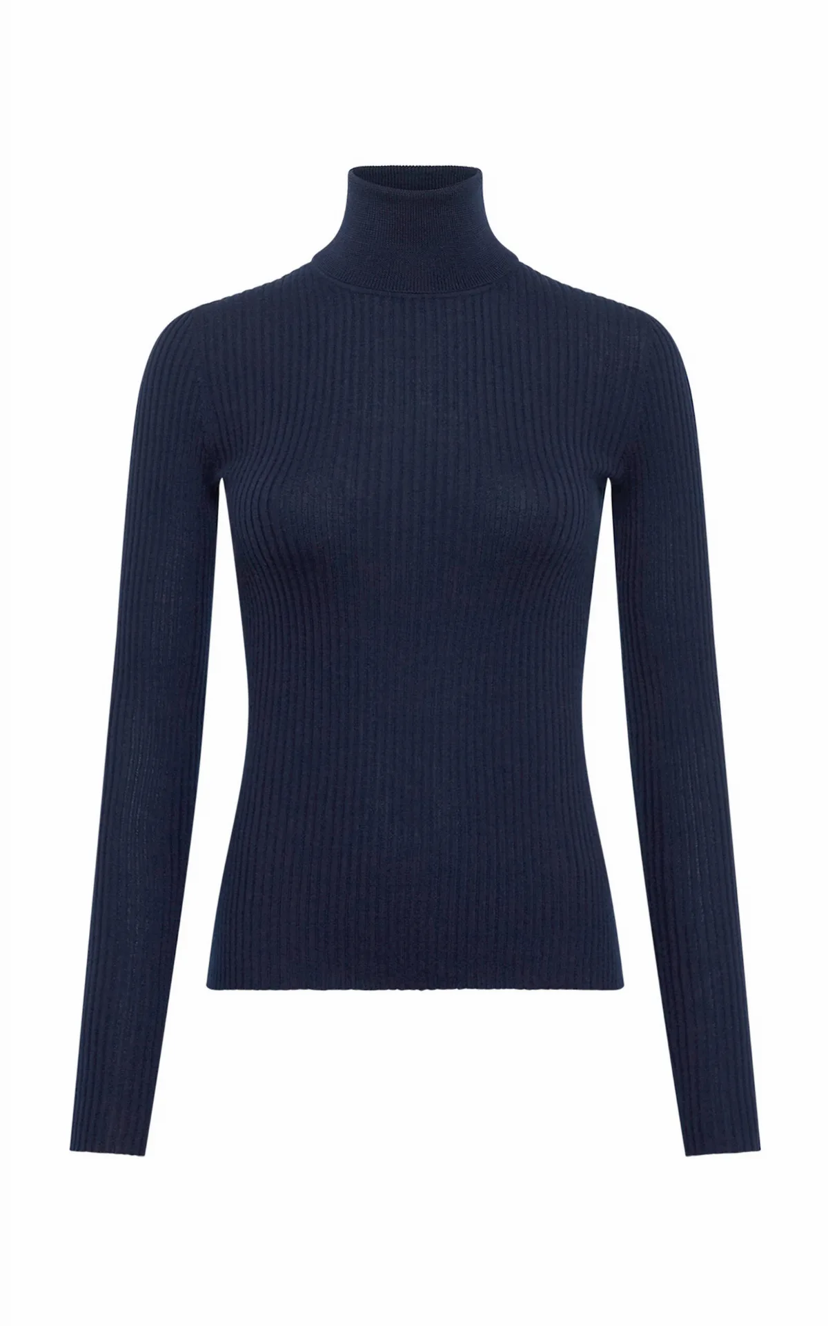 Peppe Cashmere-Silk Turtleneck Top