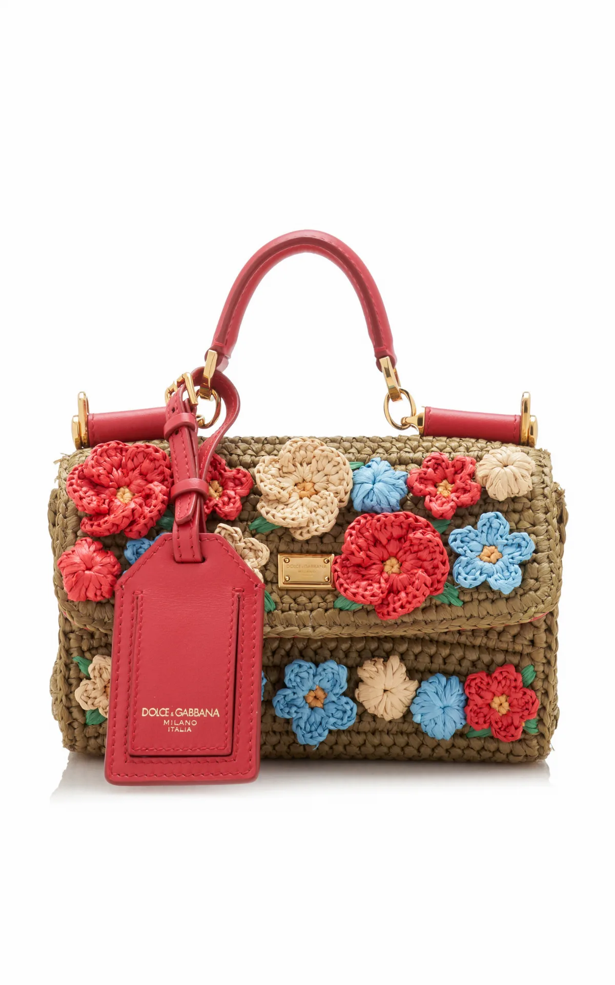 My Sicily Floral-Embellished Crochet Bag by Dolce & Gabbana