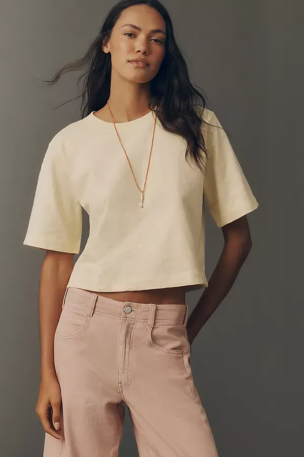 The Corey Short-Sleeve Boxy Tee by Maeve