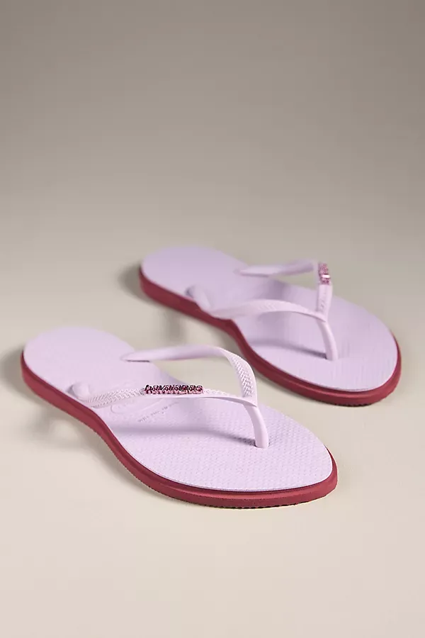 Slim Point Thong Sandals