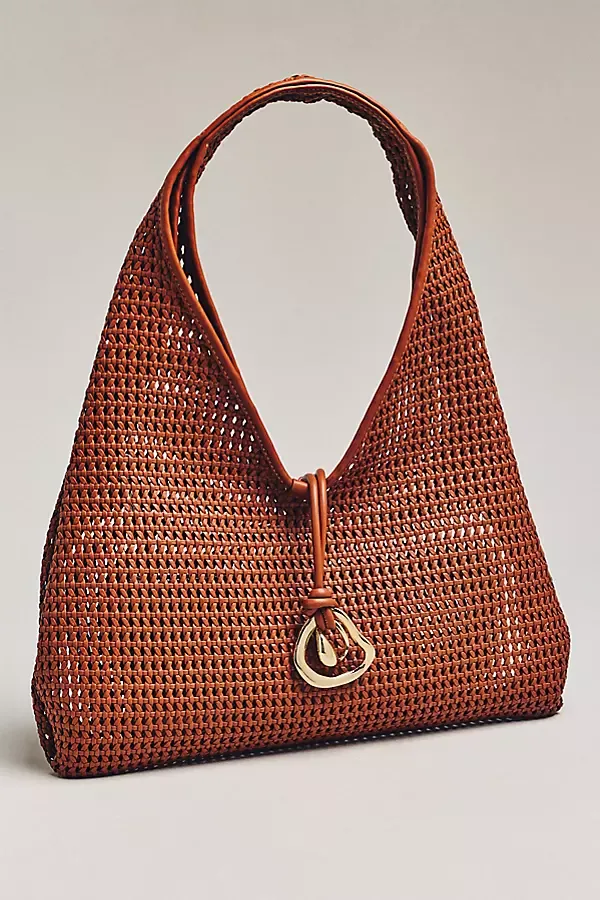 Missie Raffia Mesh Tote