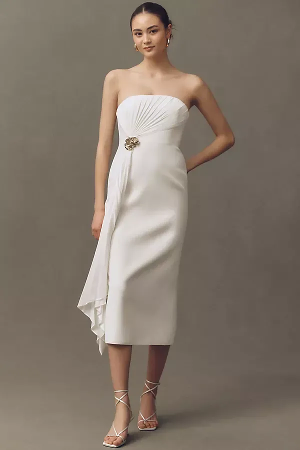 Whitnell Strapless Column Midi Dress