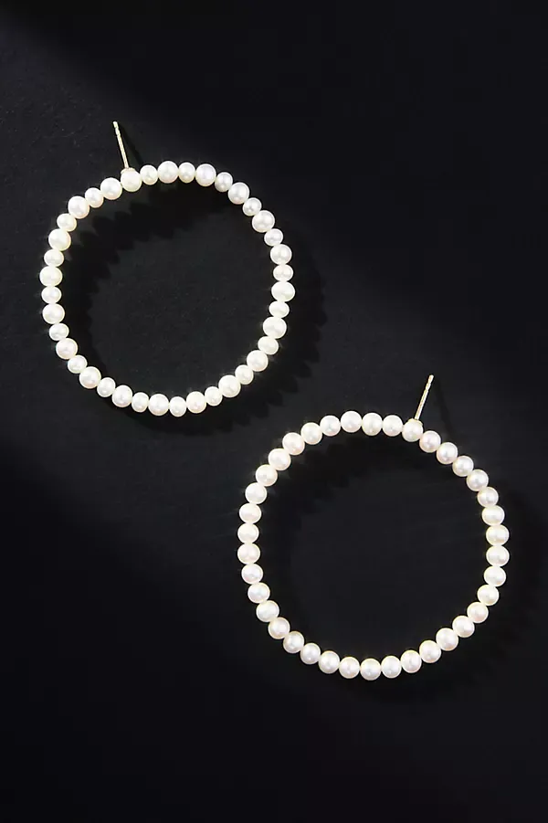 Pearl Hoop Earrings
