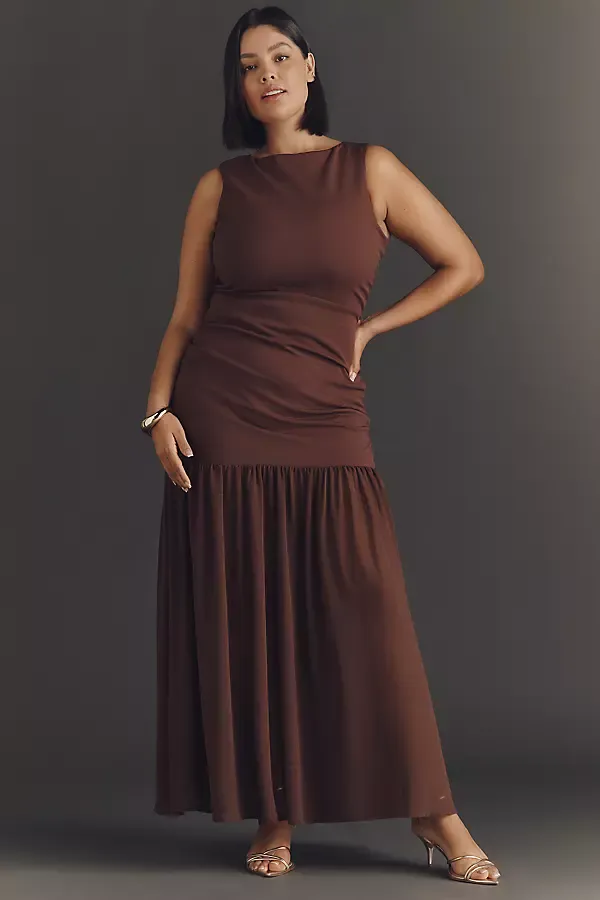 Aria Plus Strapless Maxi Dress