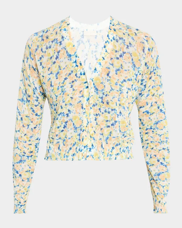 Vivienne Floral Cropped Cardigan
