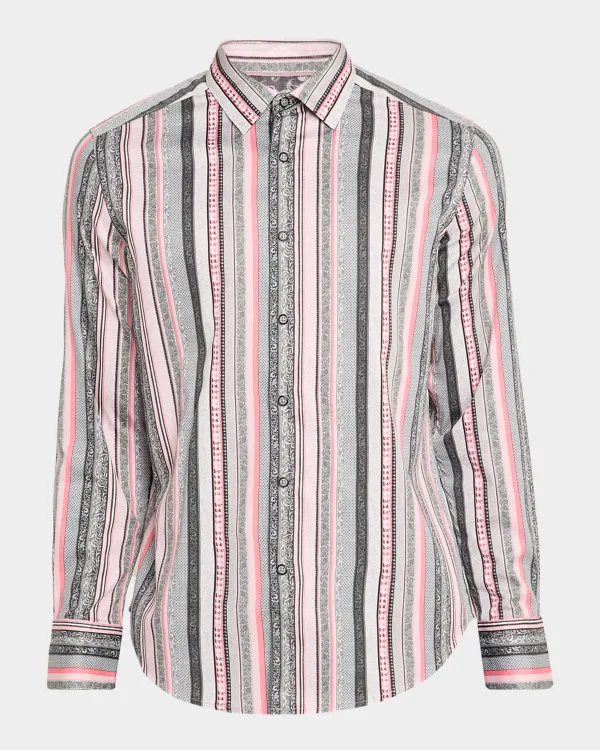 Bramshaw Multi-Stripe Stretch Sport Shirt