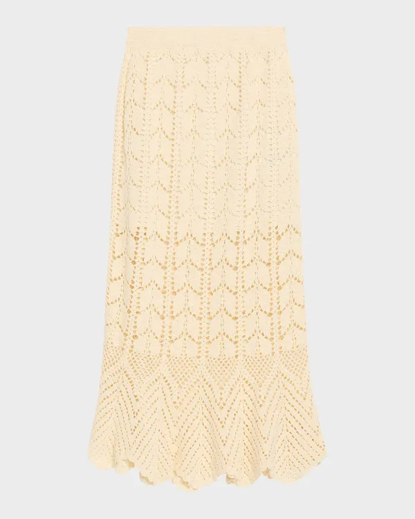 Awaken Lace Crochet Maxi Skirt
