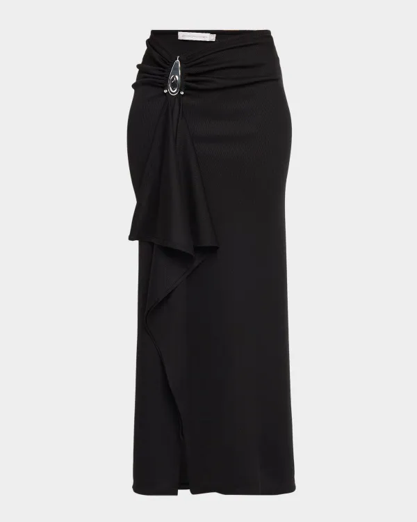 Crystal Pendant Cascade Skirt