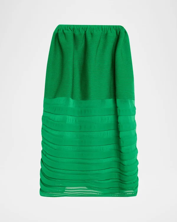 Moving Sheer Knit Maxi Skirt by Issey Miyake