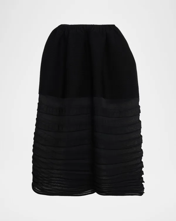 Moving Sheer Knit Maxi Skirt