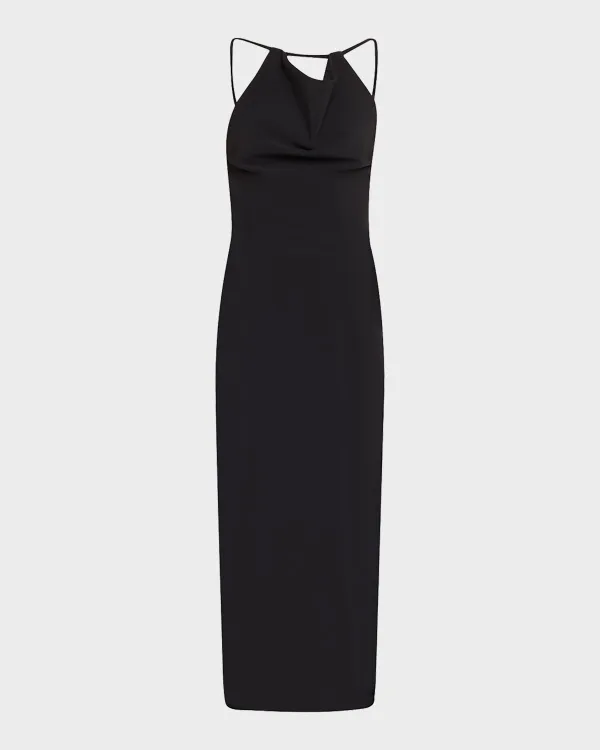 Open-Back Midi Dress