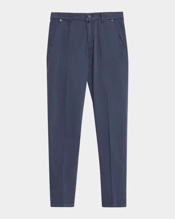Cotton Poplin Slim Four-Pocket Pants