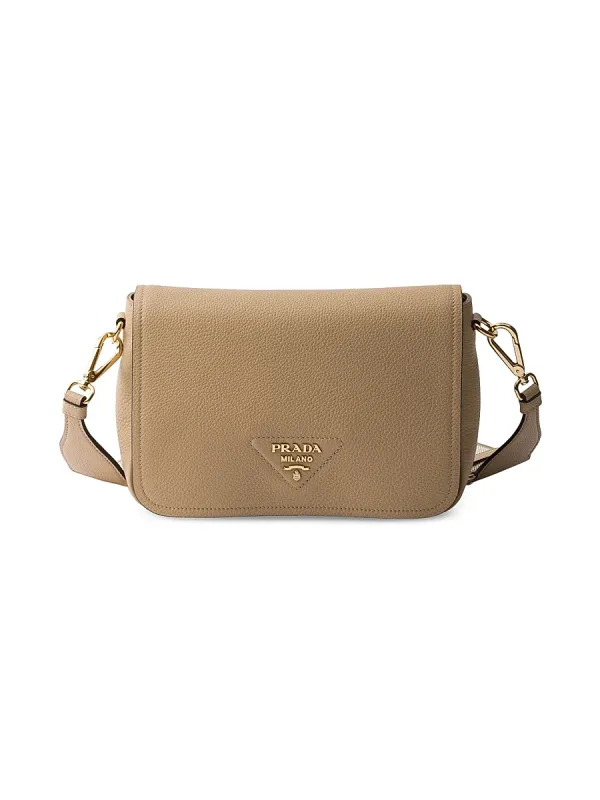 Leather Shoulder Bag by Prada