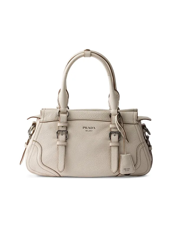 Large Leather Tote Bag by Prada