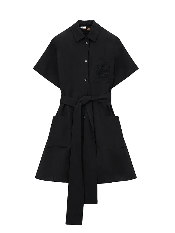 LOEWE x Paula's Ibiza Belted Shirtdress