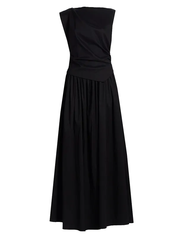 Stopes Asymmetric A-Line Maxi Dress