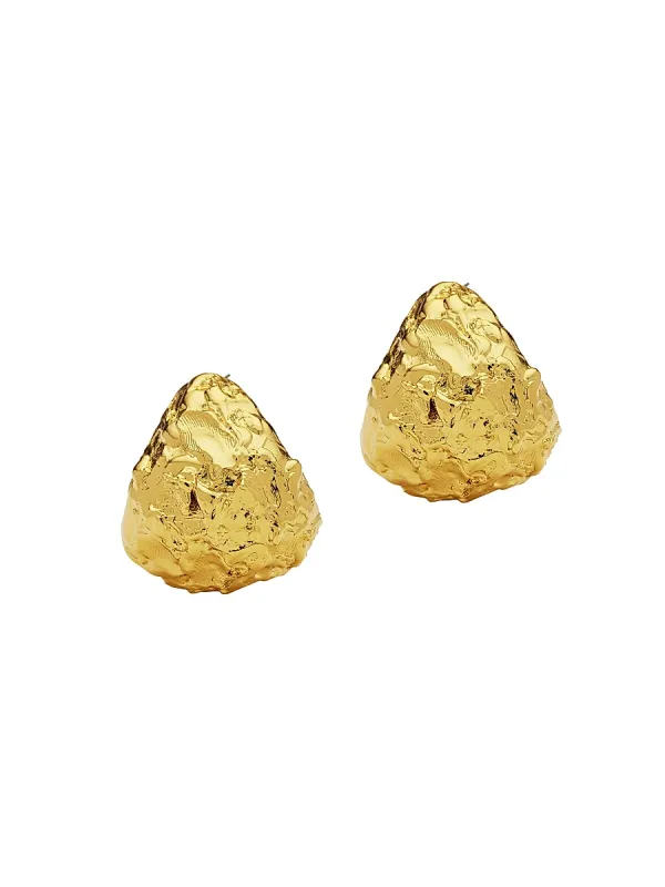 Zagora Grande Florie 24K-Gold-Plated Hoop Earrings