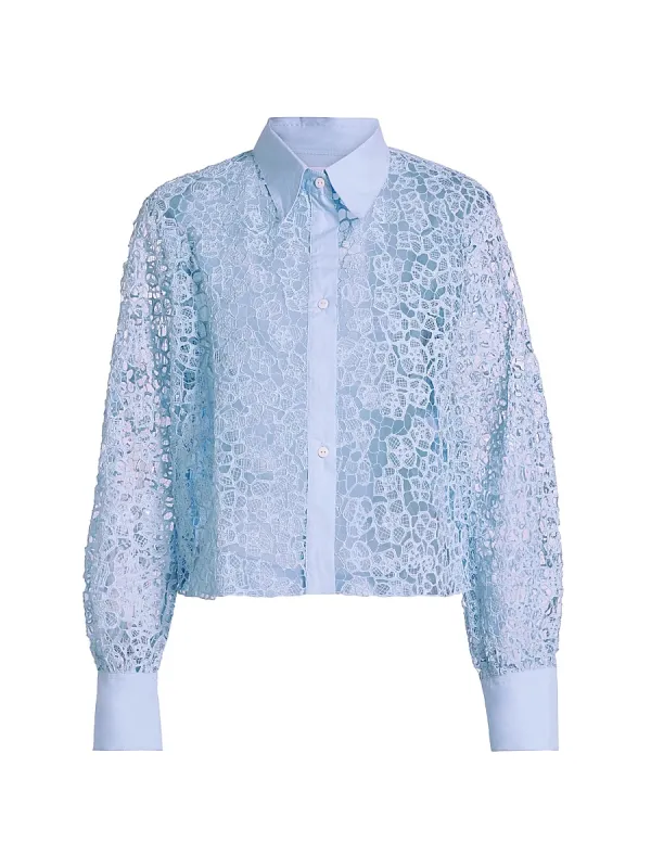 This Time Flat Collar Lace Shirt