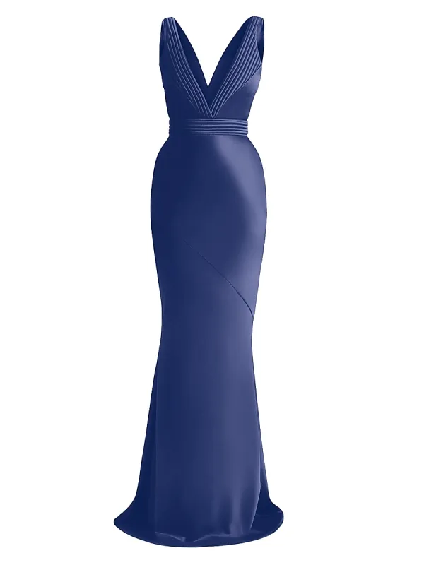 Signature Beloved Sleeveless Satin Gown