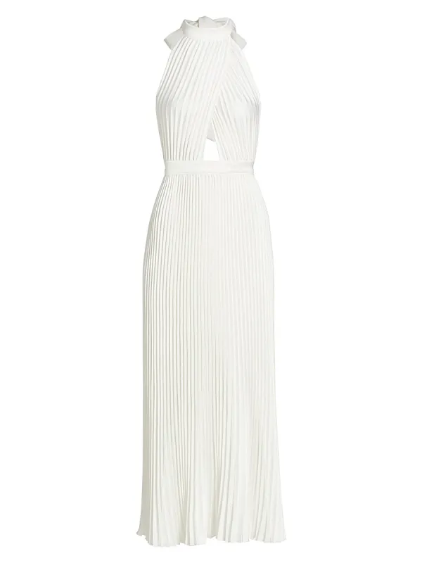 Renaissance Sleeveless Pleated Gown