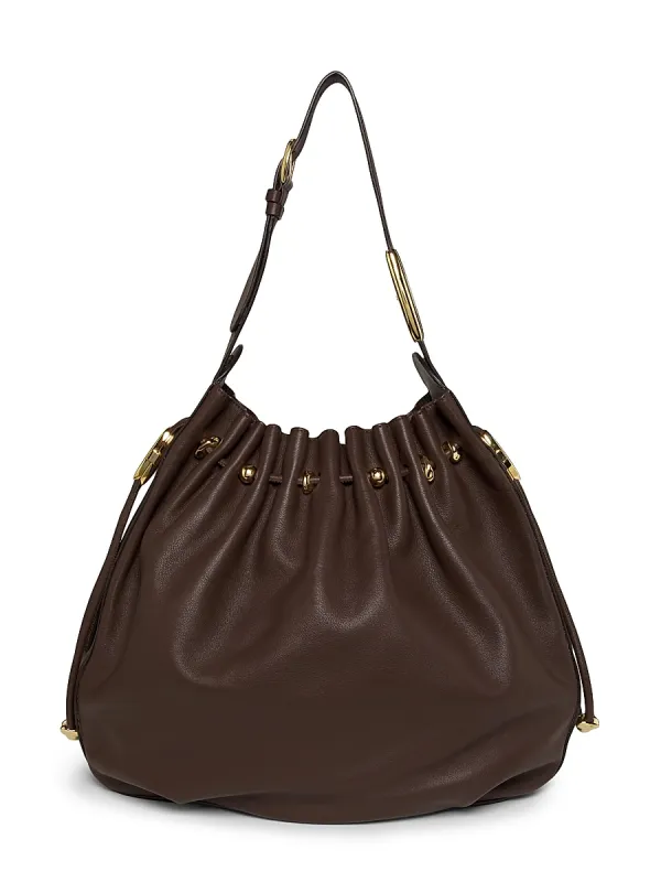 Large Halcyon Leather Bucket Bag