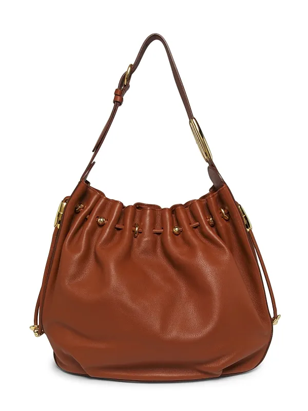 Large Halcyon Leather Bucket Bag