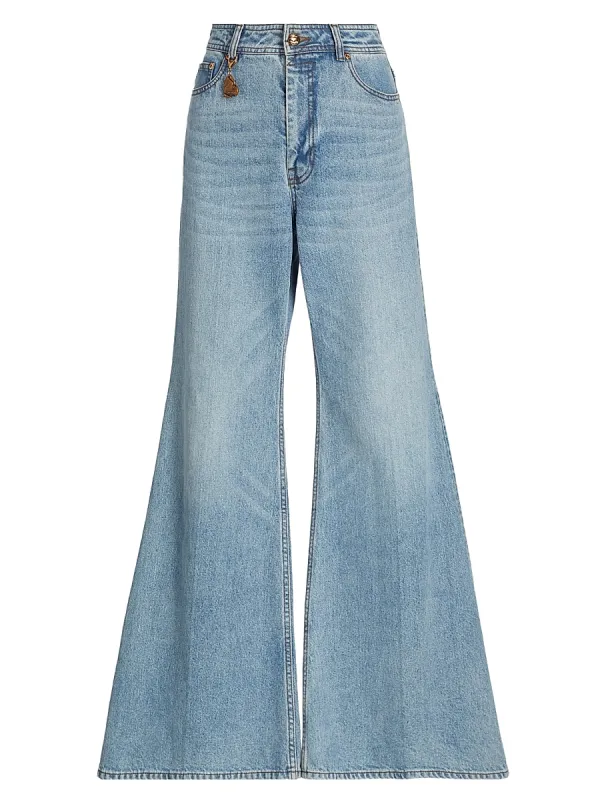 Stretch High-Rise Flare Jeans by Zimmermann