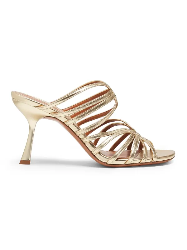 Aura 85MM Metallic Leather Sandals