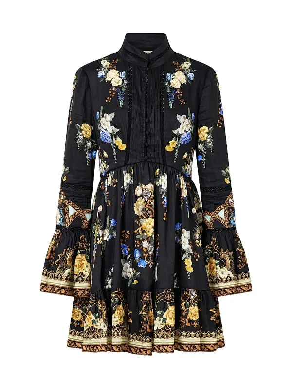 Linen-Silk Minidress