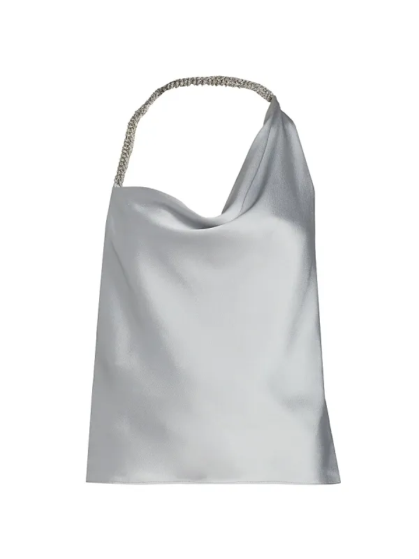 Abbey Asymmetric Satin Top