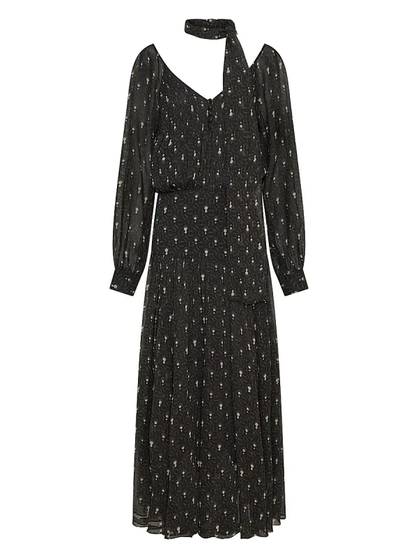 Draya Scarf V-Neck Maxi Dress by Nicholas the Label