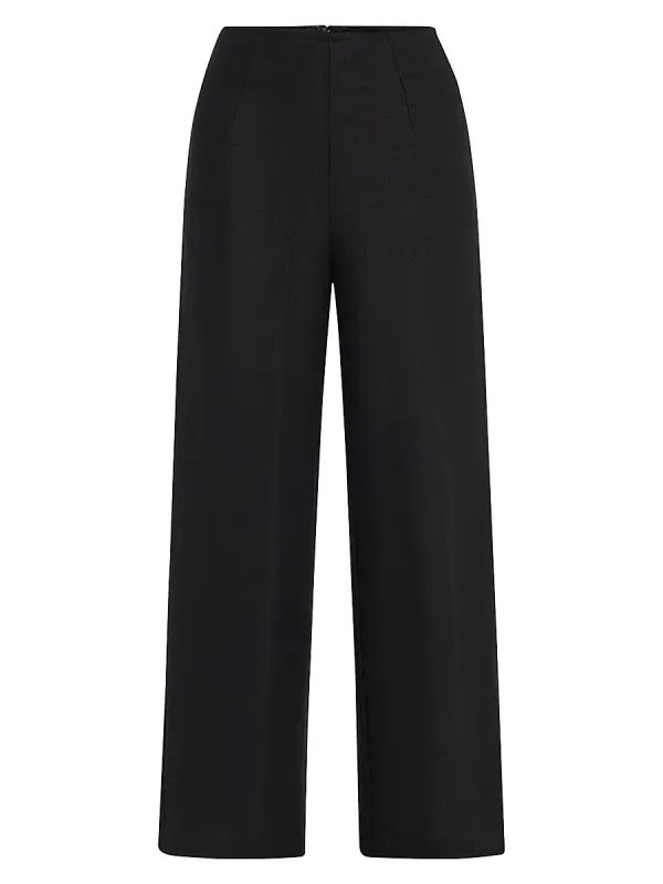 Jean Flare-Leg Linen Trousers