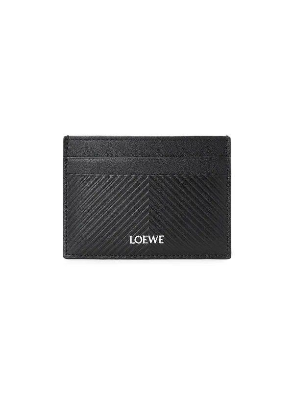 Logo Chevron Leather Card Case
