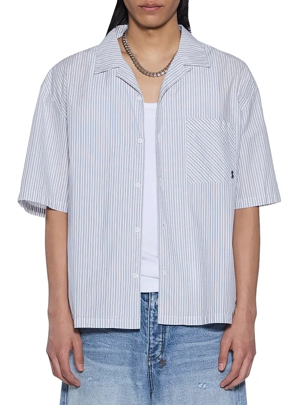 Diner Striped Short-Sleeve Shirt