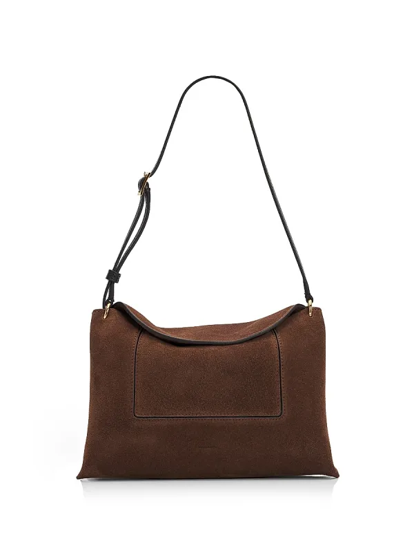 Penelope Slouch Suede Shoulder Bag