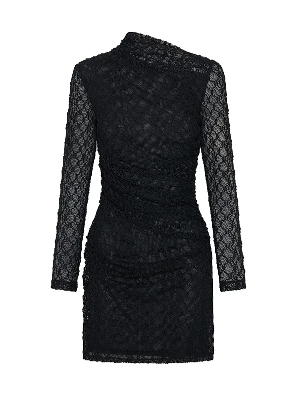 Glenda Twisted Lace Minidress