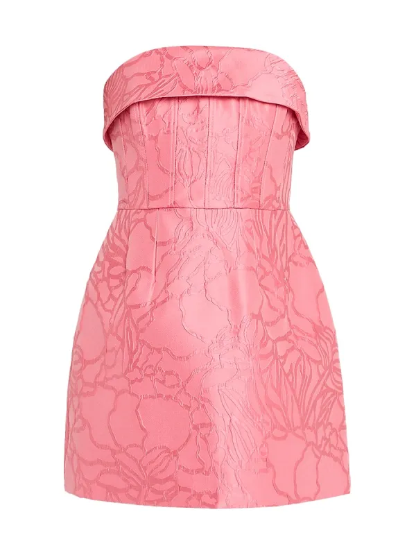 Petra Floral Jacquard Minidress