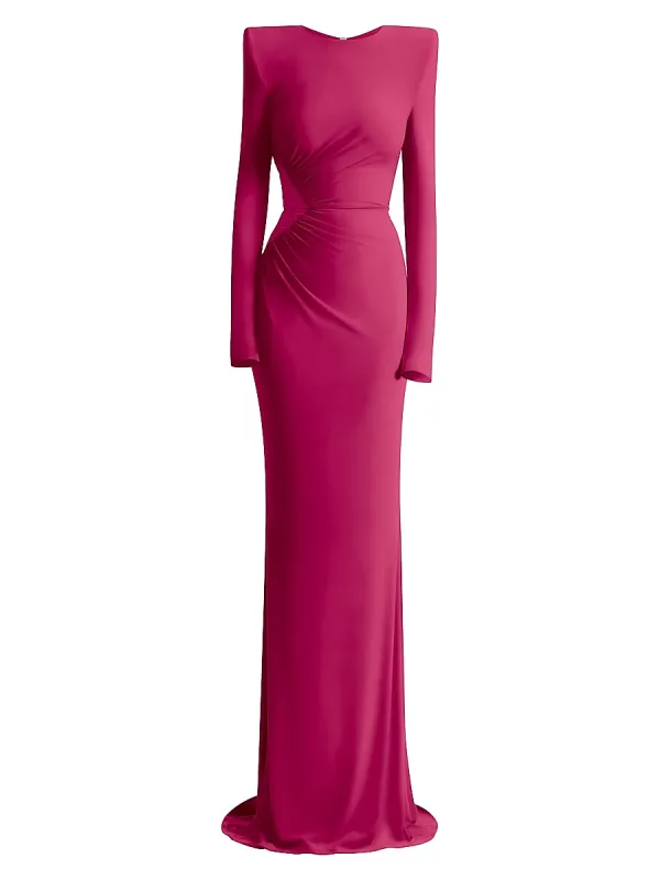 Echoes of Self Ruched Body-Con Gown
