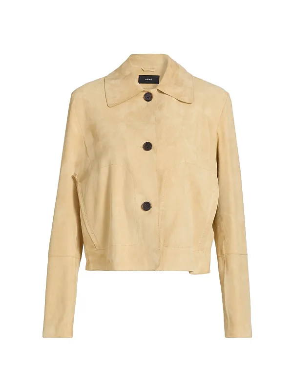 Emy Suede Cropped Jacket